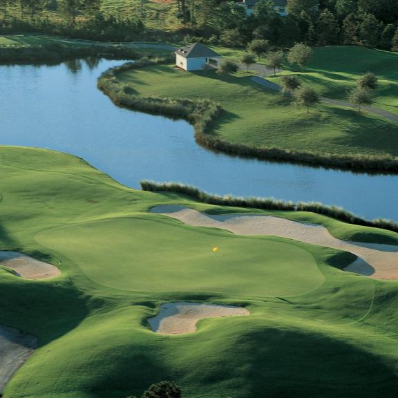 Aerial view of Craft Farms golf course in Gulf Shores